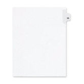 Index Dividers,Number 55,Side Tab,1/25 Cut,Letter,25/PK,WE