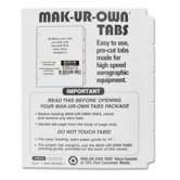 Index Dividers, Single Reverse, Collated, 5-Tab, 11"x8-1/2", White