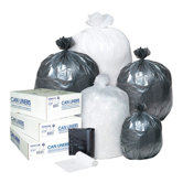 60 Gallon High Density Can Liner, 16 Micron in Black