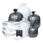 60 Gallon High Density Can Liner, 17 Micron in Clear