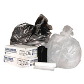 60 Gallon High Density Can Liner, 14 Micron Equivalent in Clear