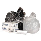 60 Gallon High Density Can Liner, 22 Micron Equivalent in Clear
