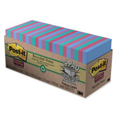 Super Sticky Pads Cabinet Pack, 3 x 3, Five Tropical Colors, 24 70-Sheet Pads