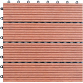 Four Piece Composite Bamboo Deck Tile