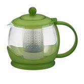 Prosperity Teapot with BPA Free Shut Off Infuser in Green