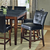 Granite Bello Counter Height Parsons Chair in Multi-Step Black