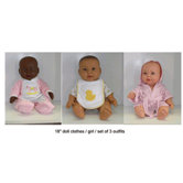 Doll Clothes Set Of 3 Girl Outfits