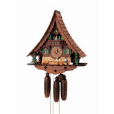 18" Chalet Cuckoo Clock with Moving Beer Drinkers and Dancers