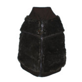 Mink Dog Sweater Vest in Charcoal