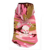 Monster Dog Hoodie in Pink Camo