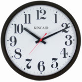 Electric Wall Clock with Brown Case