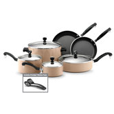 Porcelain Nonstick Aluminum 12-Piece Cookware Set