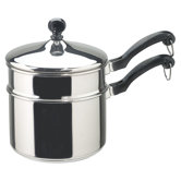Stainless Steel 2-qt. Double Boiler with Lid