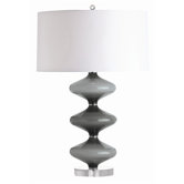 Raven Shadow Cased Glass / Acrylic Lamp