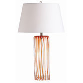 Talia Electric Wavy Stripe Glass Lamp