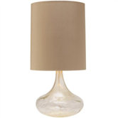 Clear Silveria Bottle Neck Glass Lamp