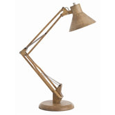 Reid Wood / Iron Adjustable Desk Lamp