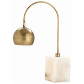 Jana Brass / Marble Adjustable Desk Lamp
