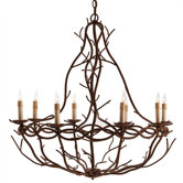 Durango 8 Light Iron Chandelier