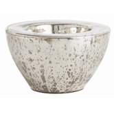 Cyd Large Distressed Mercury Bowl
