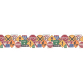 Whimsical Children's Vol. 1 Road Sign Border in Hunter