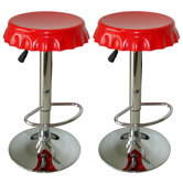 AmeriHome Soda Cap Bar Stool (Set of 2)