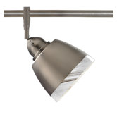 Ascent One Light Hilcrest Spot Light with White Glass Shade