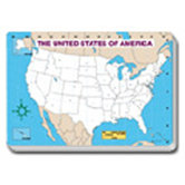 Jumbo Map Pad Us Blank 30/pk