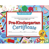 Certificates Pre-kindergarten 30 Pk