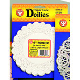 Doilies 8 White Round 100/pk