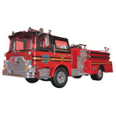 1:32 Mack Fire Pumper Truck Plastic Model Kit