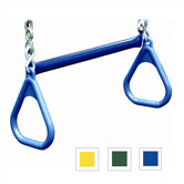 Trapeze Bar with Rings in Blue