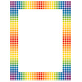 Design Paper Rainbow Gingham 50 Sht