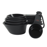 Measuring Cups, Set of 6 in Black