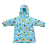 Lightweight Raincoat in Aqua Balloons