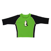Green Penguin 3 Quarter Sleeve Rashguard