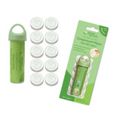 Disposable Compressed Wipes Tube with 10 Pack Refill