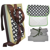 Organic Burp and Wash Gift Set in Diamond Eye