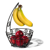 Scroll Pantryware Fruit Tree in Black