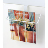 Over The Tank Magazine Rack in White