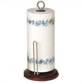 Sierra Paper Towel Holder - Black with Satin Nickel