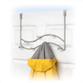 Sweep Over-The-Door 7-Hook Double Rack in Chrome