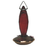 Cut Glass Hummingbird Feeder