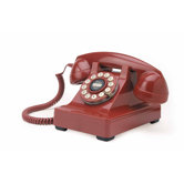Crosley 302 Classic Red Desk Phone