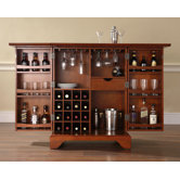 LaFayette Expandable Bar Cabinet in Classic Cherry