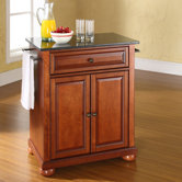 Alexandria Kitchen Island with Granite Top