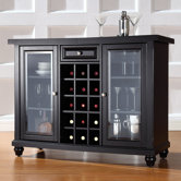 Cambridge Sliding Top Bar Cabinet in Black