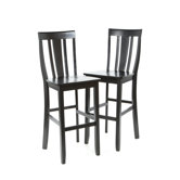 Shield Back 30" Barstool in Black
