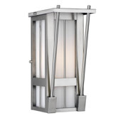 Banff Outdoor Wall Lantern in Antique Silver