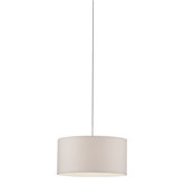 White Grasscloth Pendant Shade